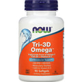 Рыбий жир в капсулах + Д3 NOW (Нау) Tri-3D Omega 330 EPA/220 DHA капсулы флакон 90 шт