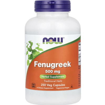 Пажитник NOW (Нау) Fenugreek капсулы по 500 мг флакон 250 шт