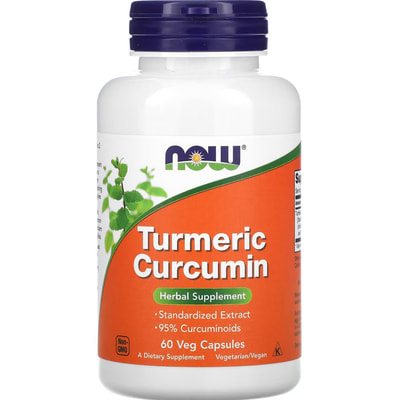 Куркумин NOW (Нау) Turmeric Curcumin капсулы упаковка 60 шт