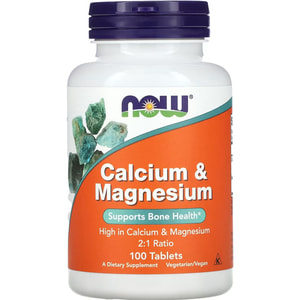 Кальций и магний NOW (Нау) Calcium & Magnesium таблетки 100 шт