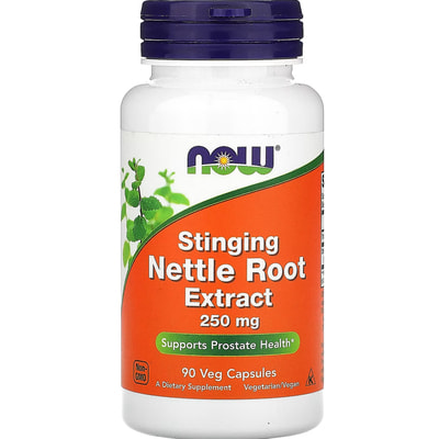 Крапивы корень NOW (Нау) Nettle Root экстракт 250 мг капсулы флакон 90 шт