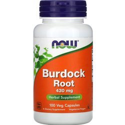 Лопуха корень NOW (Нау) Burdock Root капсулы по 430 мг флакон 100 шт