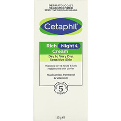 Крем для лица CETAPHIL (Сетафил) Rich Night Cream ночной для сухой и чувствительной кожи 50 г