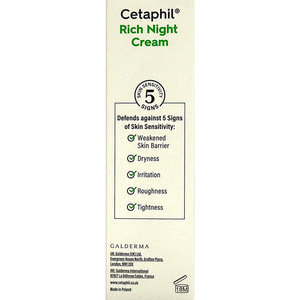 Крем для лица CETAPHIL (Сетафил) Rich Night Cream ночной для сухой и чувствительной кожи 50 г