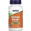 Гінкго Білоба NOW (Нау) Ginkgo Biloba 60 mg капсули по 60 мг підтримує здоров'я мозку флакон 120 шт