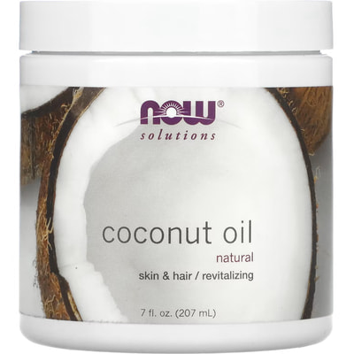 Кокосова олія NOW (Нау) Coconut Oil Solutions для зовнішнього застсоування 207 мл