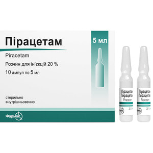 Пирацетам р-р д/ин. 20% амп. 5мл №10