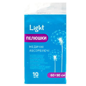 Пелюшки гігієнічні Teta (Тета) Light абсорбуючі поглинаючі розмір 60 см x 90 см упаковка 10 шт