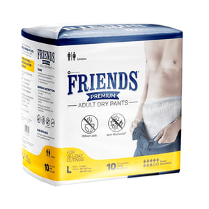 Подгузники для взрослых FRIENDS (Френдс) Premium L Large (Лардж) 90-166 см 10 шт