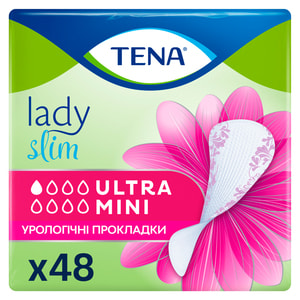 Прокладки урологические TENA (Тена) Lady Slim Ultra Mini (Леди Слим Ультра Мини) для женщин 48 шт