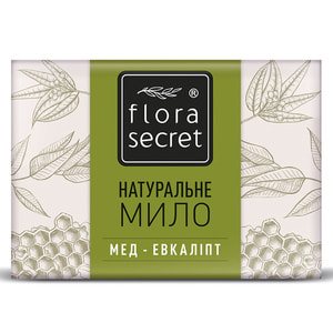 Мило FLORA SECRET (Флора Сікрет) з ефірною олією евкаліпта і медом 75 г