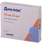 Диклак р-р д/ин. 75мг/3мл амп. 3мл №5