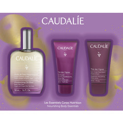 Набір CAUDALIE (Кадалі) The des Vignes Coffret Олія Еліксир 50 мл + Лосьйон для тіла 30мл + Гель для душа 30 мл