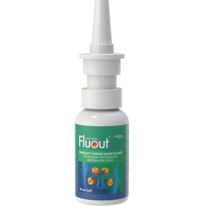 Флюаут спрей для носа на основе растительных экстрактов и масел флакон 15 мл Solution pharm