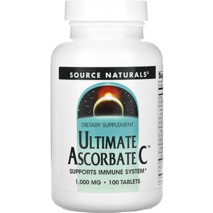 Вітамін С SOURCE NATURALS (Сорс Нейчералс) Ultimate Ascorbate C аскорбат 1000 мг таблетки флакон 100 шт