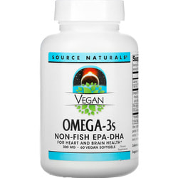 Риб'ячий жир Омега-3 SOURCE NATURALS (Сорс Нейчералс) Omega-3S EPA-DHA для веганів 300 мг капсули 60 шт