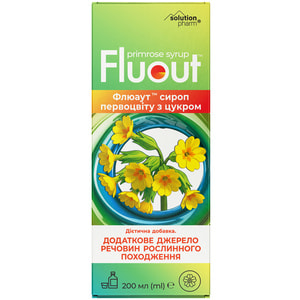 Флюаут сироп первоцвіту флакон 200 мл Solution pharm