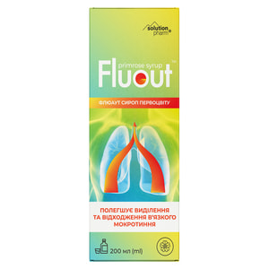 Флюаут сироп первоцвета от кашля флакон 200 мл Solution pharm