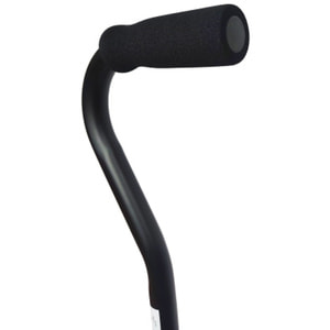 Трость алюминиевая дугоподобная Doctor Life (Доктор Лайф) модель 10100/C/E/BL телескопическая цвет черный 1 шт