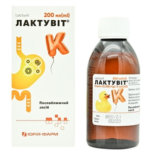 Лактувит сироп 3,335г/5мл фл. 200мл