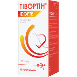 Тивортин Форте р-р д/инф. 84мг/мл бут. 100мл