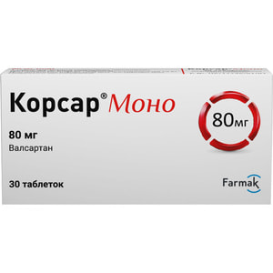 Корсар Моно табл. п/о 80мг №30