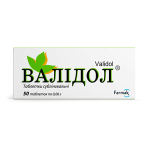 Валідол табл. 60мг №50