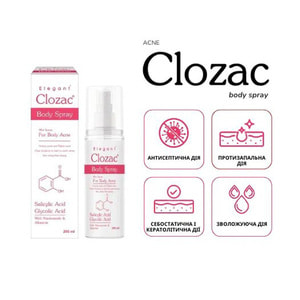 Спрей CLOZAC (Клозак) против акне 200 мл