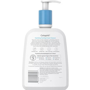 Крем-пенка для лица очищающая CETAPHIL (Сетафил) Hydrating Foaming Cream Cleanser увлажняющая 473 мл