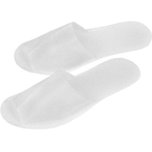 Тапочки Panni Mlada для гостиниц, саун и салонов красоты размер 36-40 цвет: белый 1 пара