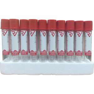 Пробірка вакуумна Vacusera 236209 16 x 100 мм стерильна з активатором звертання з червоною кришкою 9 мл 100 шт