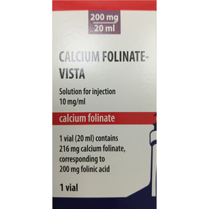 Кальция фолинат-Виста р-р д/ин. 10мг/мл фл. 20мл (200мг) №1***