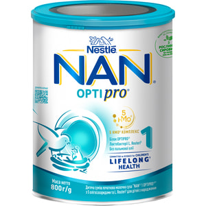 Смесь молочная детская NESTLE (Нестле) Нан 1 Optipro (Оптипро) с рождения 800 г