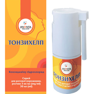 Тонзихелп спрей д/ротов. пол. р-р 3мг/мл фл. 30мл