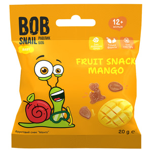 Снэки детские натуральные Bob Snail (Боб Снеил) Улитка Боб манго 20 г