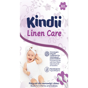 Ватные палочки KINDII (Кинди) Linen Care детские 60 шт