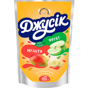 Напиток соковый детский ДЖУСИК Мультифруктовый 200 мл