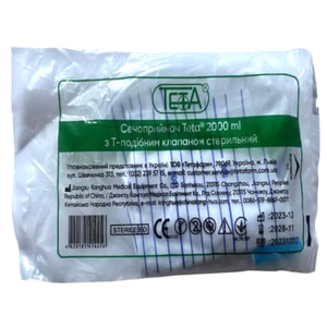 Мочеприемник для взрослых с Т-образным клапаном Teta объем 2 л