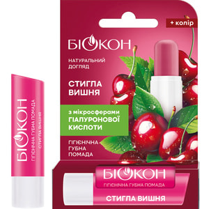 Помада губна гігієнічна БІОКОН Натуральний догляд Стигла вишня 4,6 г