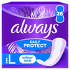 Прокладки ежедневные женские ALWAYS (Олвейс) Daily Protect Long Нейтрализация запаха ароматизированные 26 шт