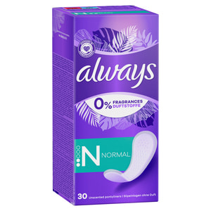 Прокладки щоденні жіночі ALWAYS (Олвейс) Daily Fresh Normal 0% віддушок та барвників 30 шт