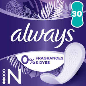 Прокладки ежедневные женские ALWAYS (Олвейс) Daily Fresh Normal 0% отдушок и красителей 30 шт