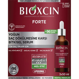 Сыворотка для волос Bioxsine (Биоксин) Форте растительный против интенсивного выпадения волос в флаконах по 50 мл 3 шт