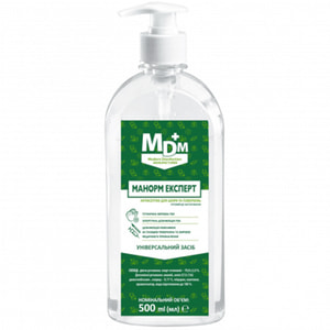 Антисептик для рук та поверхонь Манорм Експерт спрей флакон 500 мл