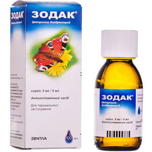 Зодак сироп 5мг/5мл фл. 100мл