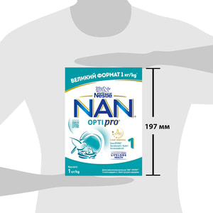 Смесь молочная детская NESTLE (Нестле) Нан 1 Optipro (Оптипро) с рождения 1000 г