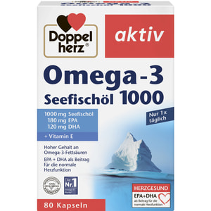 Доппельгерц Актив Омега-3 с рыбьим жиром и витамином Е капсулы для снижения риска сердечно-сосудистых заболеваний 4 блистера по 20 шт