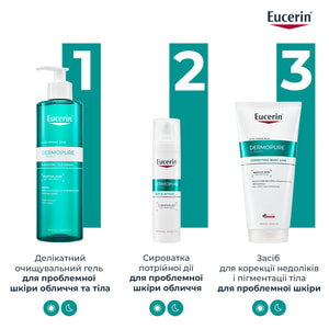Крем для тіла EUCERIN (Юцерин) DermoPure (ДермоПьюр) потрійної дії для проблемної шкіри 200 мл