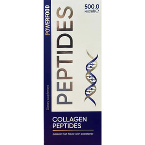 Пептиды коллагена со вкусом маракуи POWERFOOD (Паверфуд) с подсластителем флакон 500 мл
