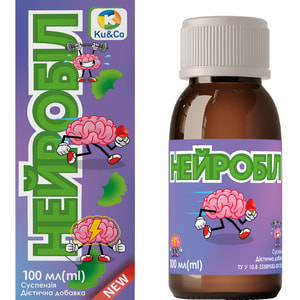 Нейробіл суспензія оральна при проявах дисфункцій нервової системи (тривожність, емоційна нестабільність, порушення сну) флакон 100 мл